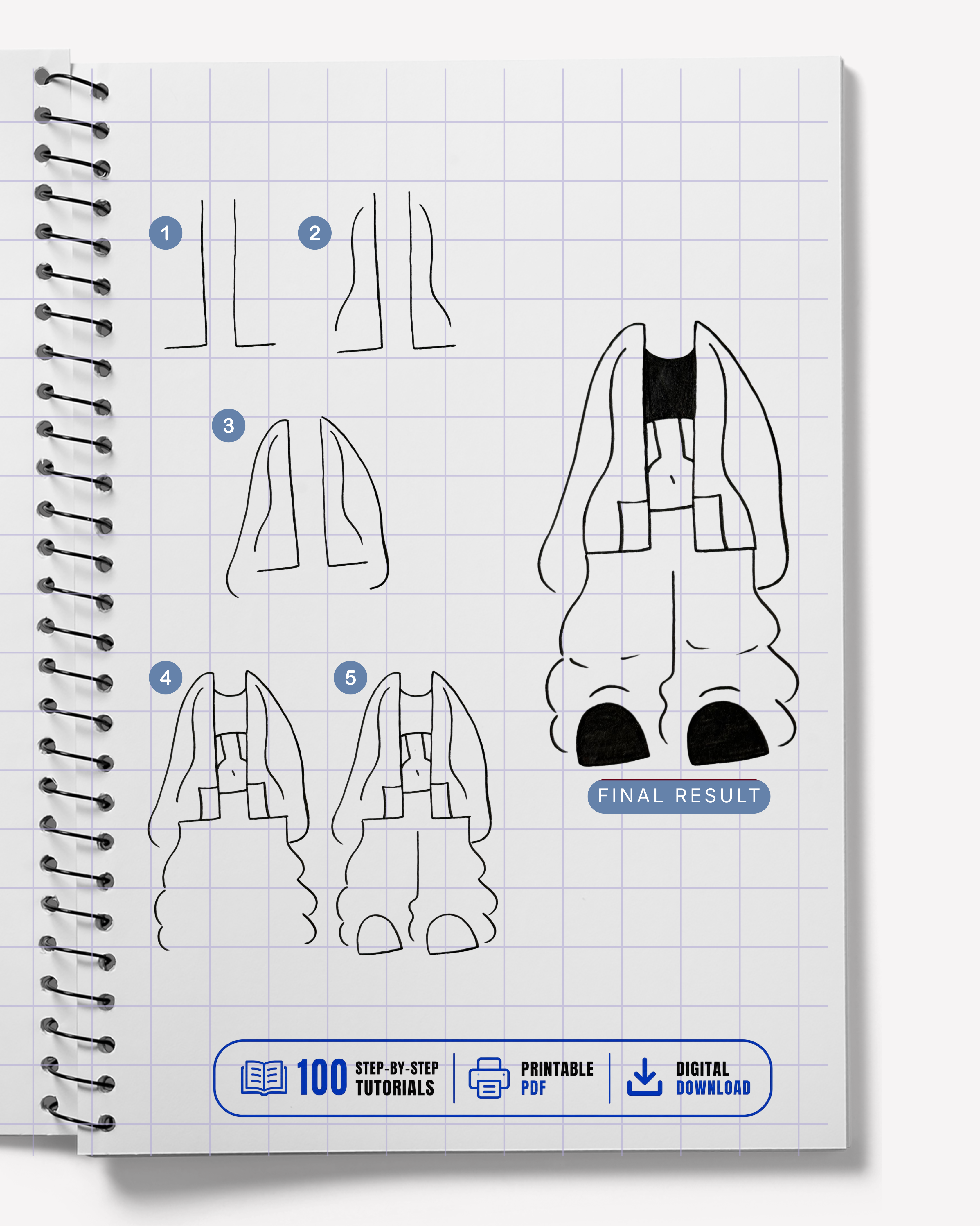 Street Y2K Character Drawing Guide | 100 Step-by-Step Tutorials